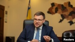 Семен Кривонос, директор Национального антикоррупционного бюро Украины (НАБУ), во время интервью агентству Reuters в Киеве, 18 августа 2023 г.